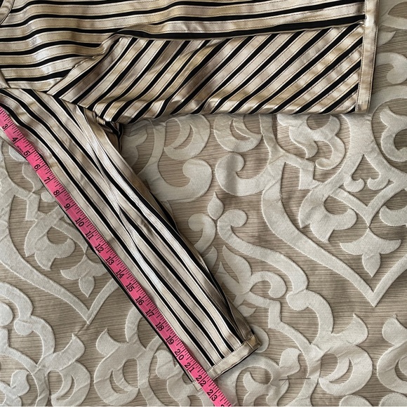 JM Collection Gold & Black Luxe Stripe Jacket Sz M New with Tags - Picture 6 of 6